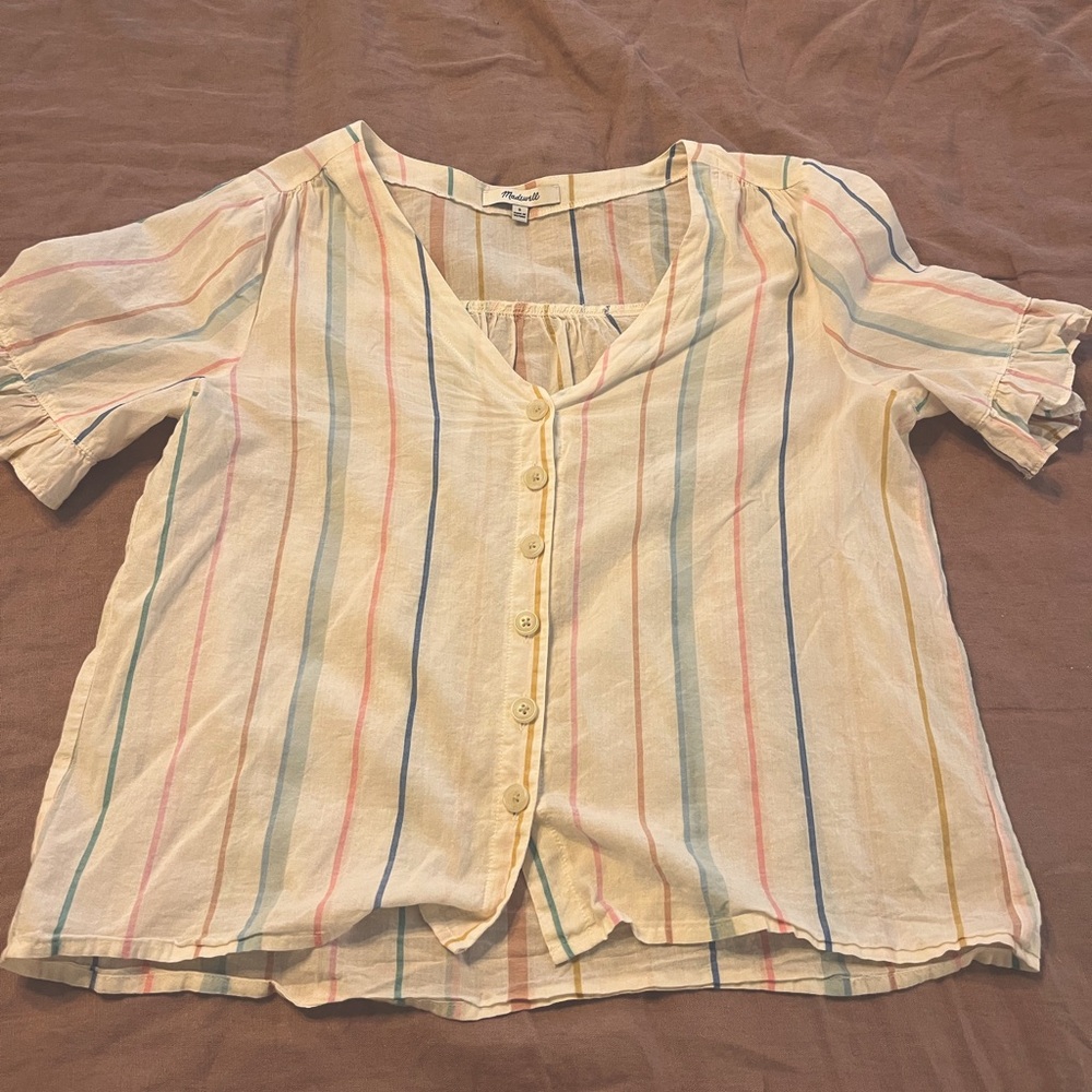 Madewell striped blouse